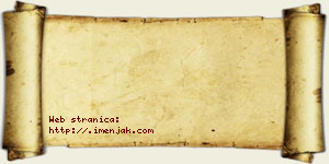 Alimpije Stanojev vizit kartica